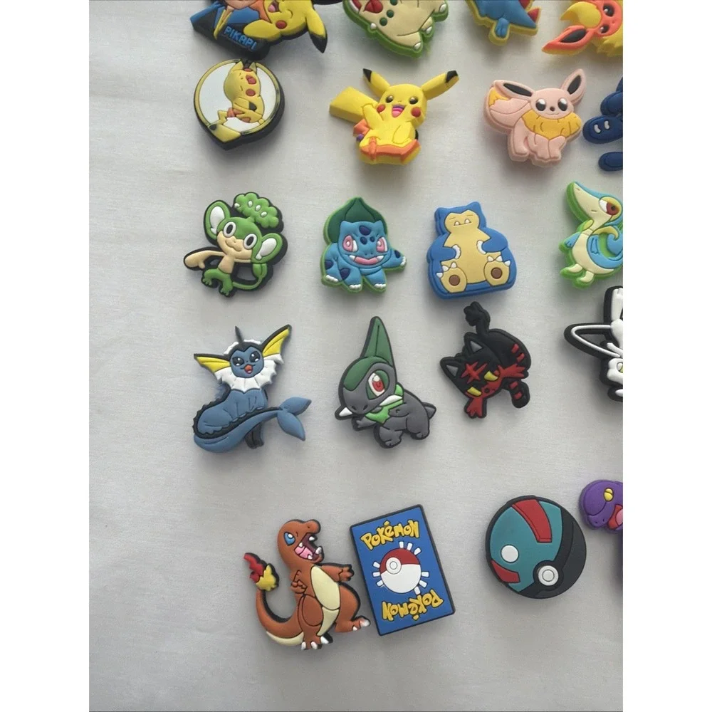25 Shoe Charms Pokemon Croc Clog Fun & Cute Crocs Party Accessories Cartoon